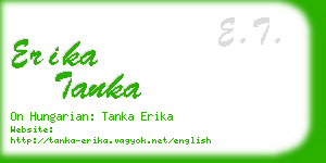 erika tanka business card